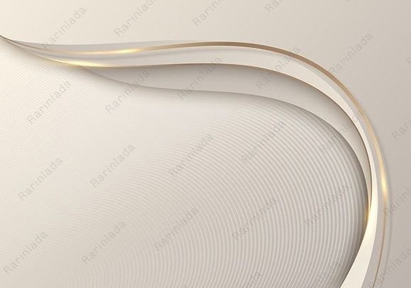 3D Luxury Golden Wave Shape Background