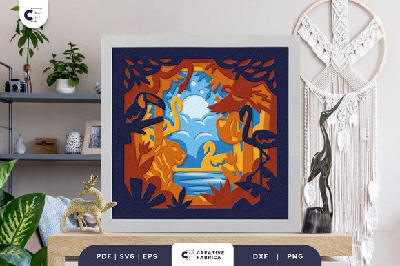 Animal in the Forest 3D Shadow Box: A Creative Masterpiece for Craft Enthusiasts