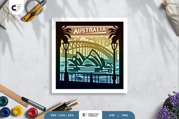 Australia Sydney 3D Shadow Box – A Creative Way to Showcase the Iconic Skyline