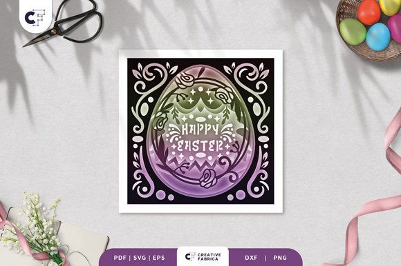 Beautiful Easter Egg 3D Shadow Box: A Creative Addition to Your Crafting Workflow