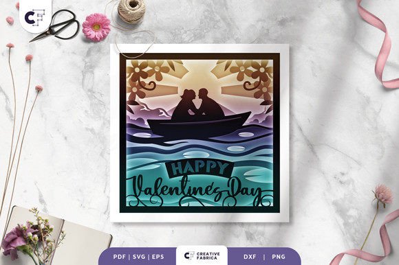 Couple on the Boat 3D Shadow Box: A Strategic Craft for Creative Expression