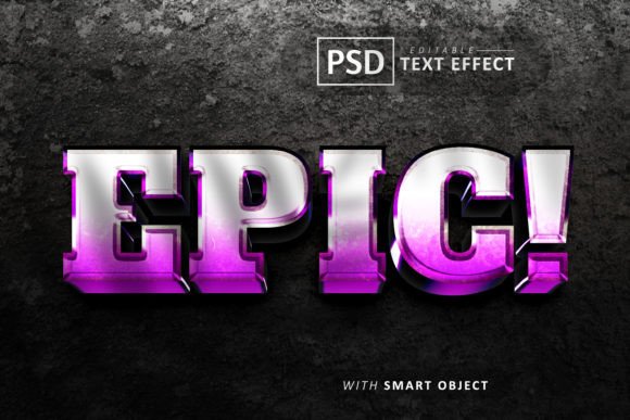 Epic Text - Editable 3d Font Effects