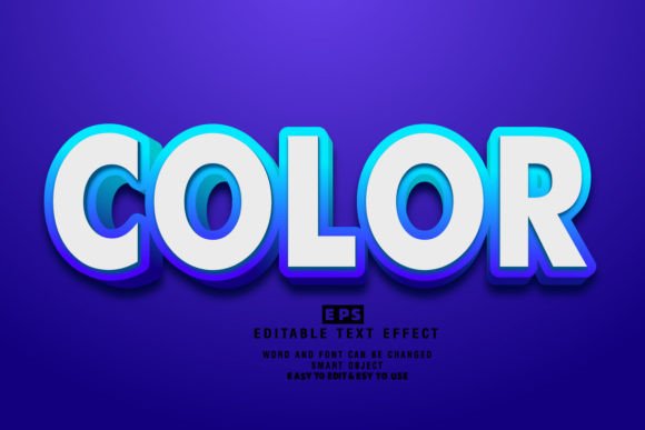 Exploring the Versatility of Color 3d Editable Text Effect Vector