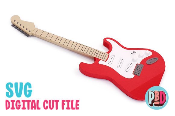 Fender Electric Guitar 3D Papercraft