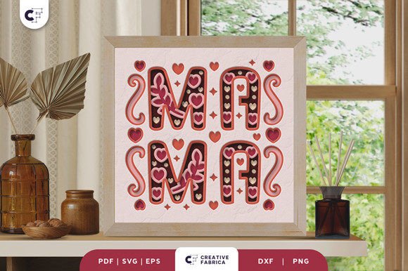 Floral Mama 3D Shadow Box Paper Cut: A Unique Craft Project for Creative Expression