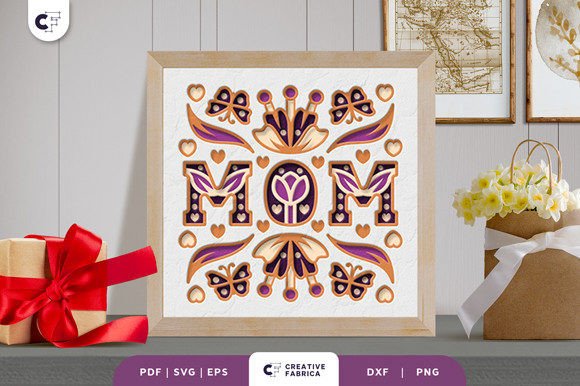 Floral Mom 3D Shadow Box Paper Cut: A Creative Way to Celebrate Mother’s Day
