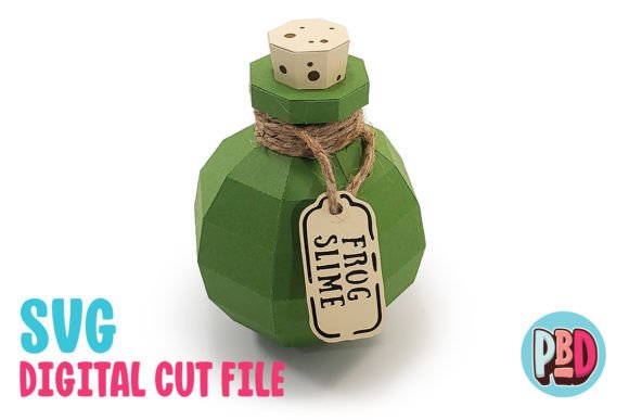 Frog Slime Potion 3D Papercraft
