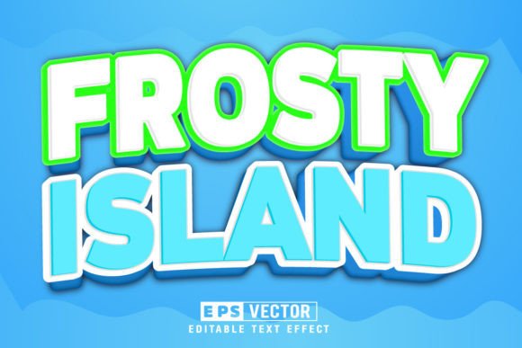 Frosty 3d Editable Text Effect Vector for Creative Designers