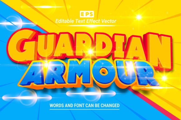 Guardian Armour 3D Editable Text Effect for Creative Projects