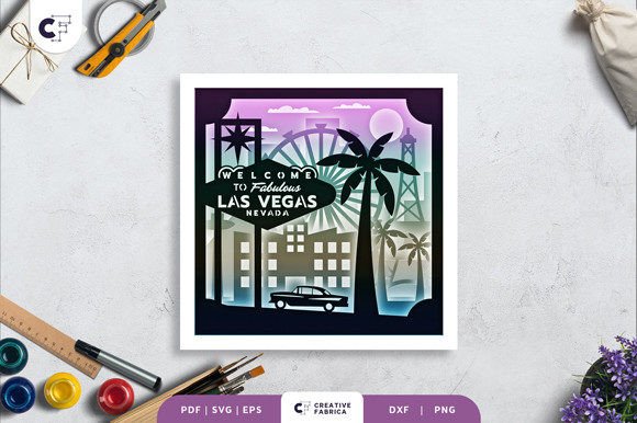 Las Vegas, Nevada 3D Shadow Box: A Creative Way to Capture the City of Lights