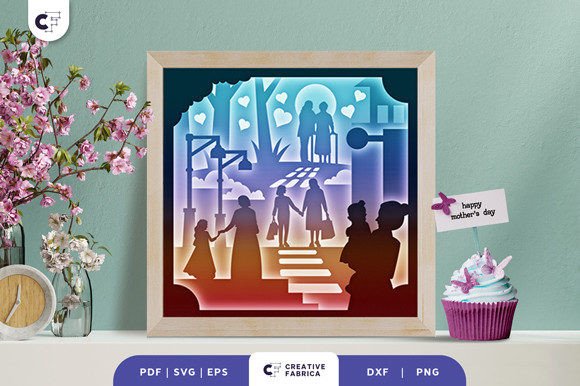 Mom and Daughter 3D Shadow Box Papercut: A Creative Way to Celebrate Mother’s Day