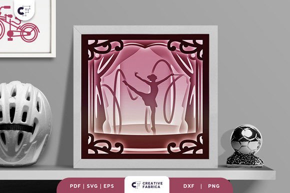 Rhythmic Gymnastic 3D Shadow Box