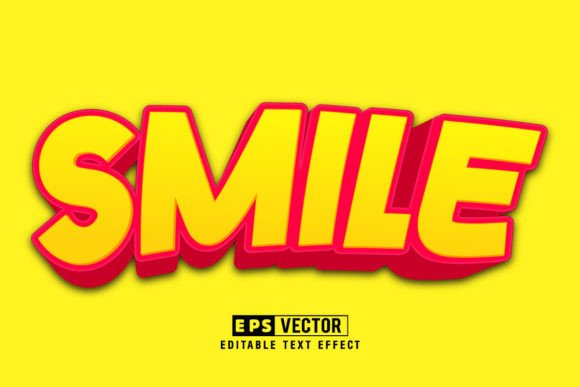 Smile 3d Editable Text Effect Vector: A Versatile Tool for Modern Designers