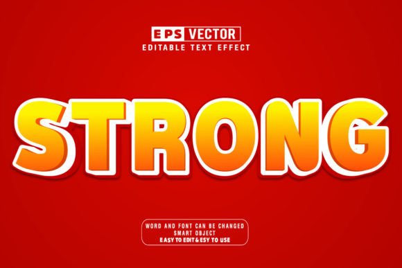 Strong 3d Editable Text Effect Vector: A Strategic Tool for Creative Professionals