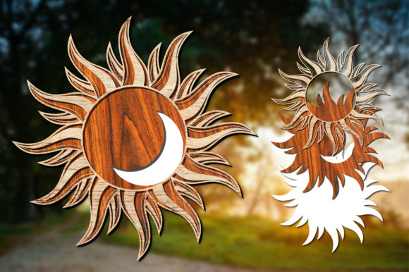 Sun with Moon 3D Wooden: A Versatile Design for Every Need