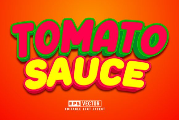Tomato Sauce 3D Editable Text Effect: A Versatile Design Tool for Creators